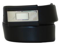 Ledergürtel mit Koppelschließe 3,5cm Braun