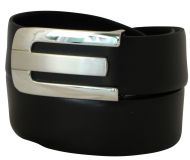 Lederg�rtel mit Koppelschlie�e 3,5cm Braun