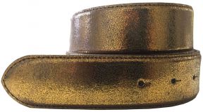 Wechselgürtel Metall-Optik ohne Schließe 4,0cm Bronze