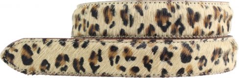 Wechselgürtel mit Fell ohne Schließe 3,0 cm Mini-Leo