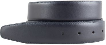 Wechselgürtel mit hochwertigem Kalbsvelour-Futter ohne Schließe 3,5 cm Marine