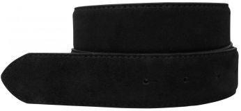 Wechselg�rtel aus Veloursleder ohne Schlie�e 3,5 cm Schwarz