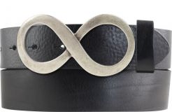 G�rtel aus Vollrindleder mit Infinity-Schlie�e 4,0 cm Schwarz