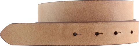 Wechselgürtel aus weichem Vollrindleder ohne Schließe 3,0 cm Cognac