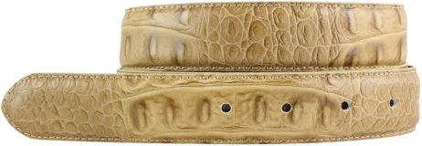 Wechselgürtel mit Krokoprägung ohne Schließe 3,0 cm Taupe