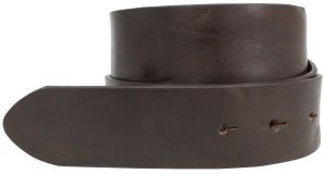 Wechselgürtel aus Vollrindleder im Used-Look ohne Schließe 4,0 cm Chocolate