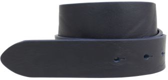 Wechselgürtel aus Vollrindleder im Used-Look ohne Schließe 3,5 cm Marine