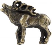 Gürtelschnalle Hirsch 4,0 cm Altmessing
