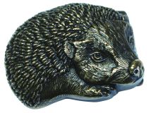 Gürtelschnalle Igel 4,0 cm Altmessing