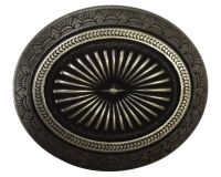 Gürtelschnalle Ornament 4,0 cm Altsilber