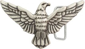 Gürtelschnalle Eagle 4,0 cm Altsilber