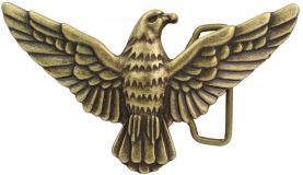 Gürtelschnalle Eagle 4,0 cm Altmessing