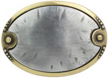 Gürtelschnalle Obing 4,0 cm Altsilber