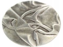 G�rtelschnalle Welle 4,0 cm Altsilber
