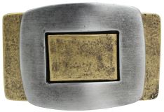 Gürtelschnalle Bicolors 4,0 cm bicolor g/s