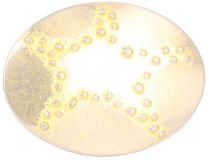 G�rtelschnalle Hidden Star 4,0 cm Oro vecchio