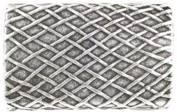Gürtelschnalle Pattern 4,0 cm Altsilber