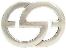 Gürtelschnalle Emil 4,0 cm Altsilber