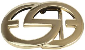 Gürtelschnalle Emil 4,0 cm Gold Glänzend