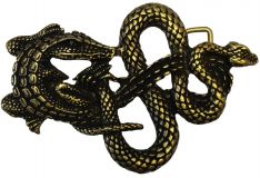 Gürtelschnalle Tangled 4,0 cm Altmessing