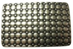 Gürtelschnalle Pad 4,0 cm Altsilber