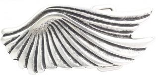G�rtelschnalle Engelsfl�gel 4,0 cm Silber