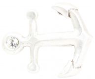 G�rtelschnalle Anker Bling 4,0 cm Altsilber