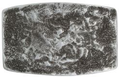 Gürtelschnalle Platus 4,0 cm Silber geschwärzt