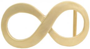 Gürtelschnalle Infinity 4,0 cm Gold