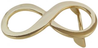 Gürtelschnalle Infinity 4,0 cm Gold Glänzend