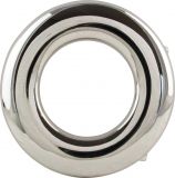 Gürtelschnalle Ring 4,0 cm Silber glänzend