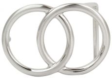 Gürtelschnalle Cerchi 4,0 cm Silber