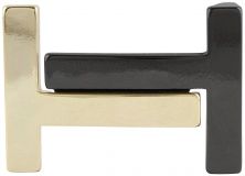 Gürtelschnalle Helena 4,0 cm Schwarz