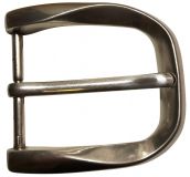 Gürtelschnalle Wave 4,0 cm Silber