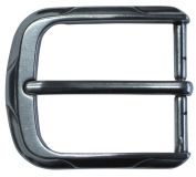 Gürtelschnalle Abgerundet 4,0 cm Silber
