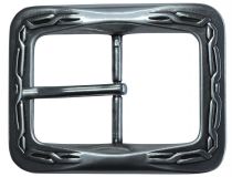 Gürtelschnalle Doppel Knoten 4,0 cm Silber