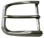 Gürtelschnalle Holes 4,0 cm Silber