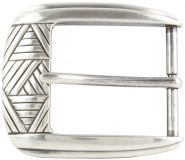 Gürtelschnalle Knoten 4,0 cm Silber
