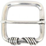 Gürtelschnalle Sassari 4,0 cm Silber