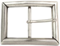 Gürtelschnalle Anzio 4,0cm Silber