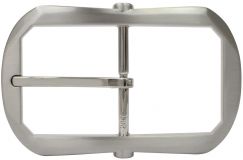 Gürtelschnalle Delux Double 4,0 cm Silber