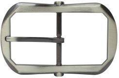 Gürtelschnalle Delux Double 4,0 cm Silber geschwärzt