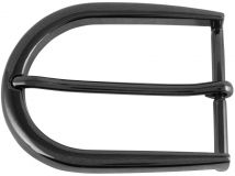 Gürtelschnalle Roundest 4,0 cm Schwarz