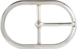 G�rtelschnalle Doubles 4,0 cm Silber gl�nzend