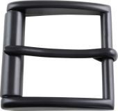 Gürtelschnalle mit Rolle 4,0 cm massiv Schwarz