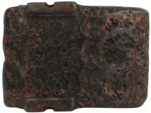 Gürtelschnalle Plate Pushing 4,0 cm Antik braun