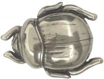Gürtelschnalle Skarabäus 4,0 cm Silber