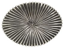 G�rtelschnalle Fan 4,0 cm Silber