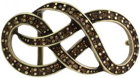 Gürtelschnalle Cristal Waves 4,0 cm Gold