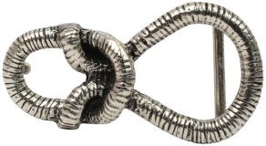 Gürtelschnalle Knoten 4,0 cm Altsilber